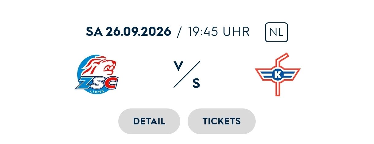 Biglietti: 2x Ticket Zsc - Kloten – Usato da Gachnang venduto da UsU31