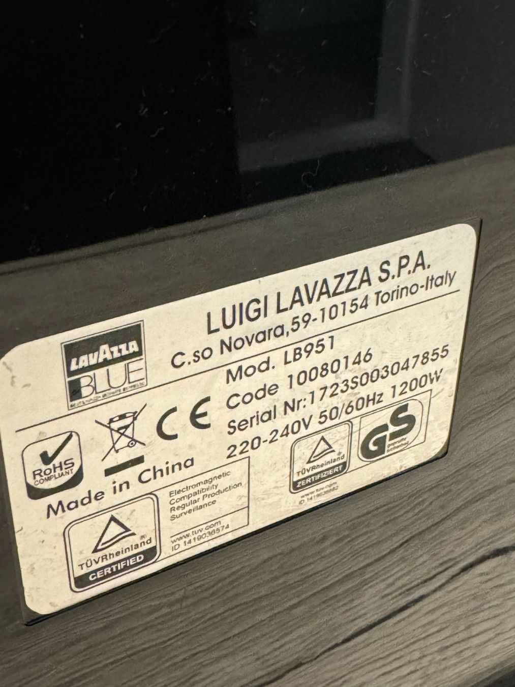 Lavazza Kaffeemaschinen & Espressomaschinen: Kaffeemaschine Lavazza LB 951 – Gebraucht aus Zollikofen von ld5_6h8t 3