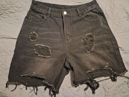 Shorts jeans gr. M grunge permuda