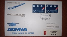 Swissair Geneve - Palmas 2.11.1968
