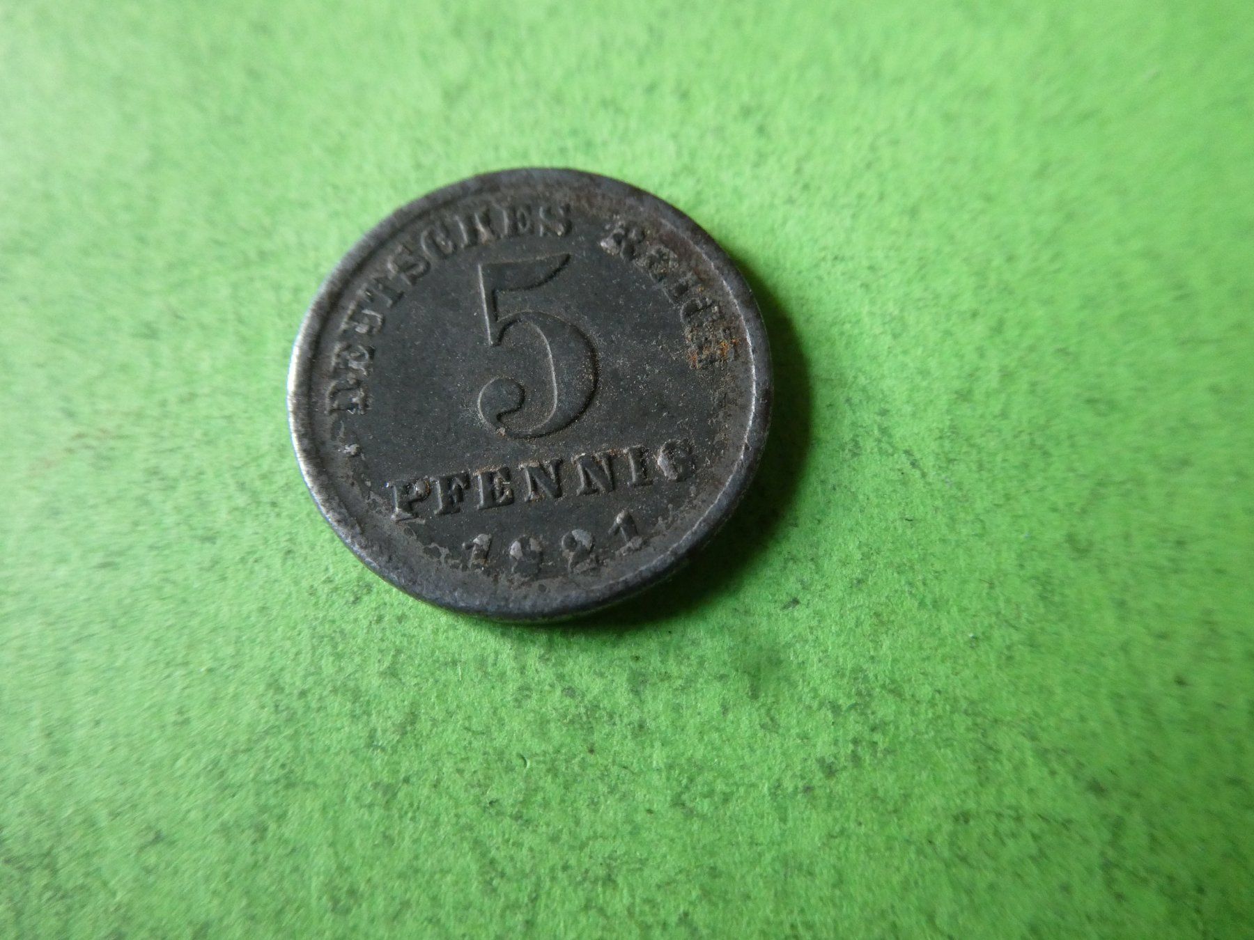 Toutes les monnaies: Dt. Reich 1921, 5 Pfennig – D'occasion à Hinterforst par Rohusri