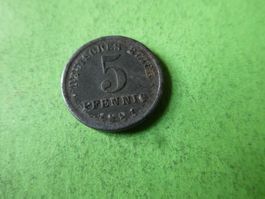 Dt. Reich 1921, 5 Pfennig