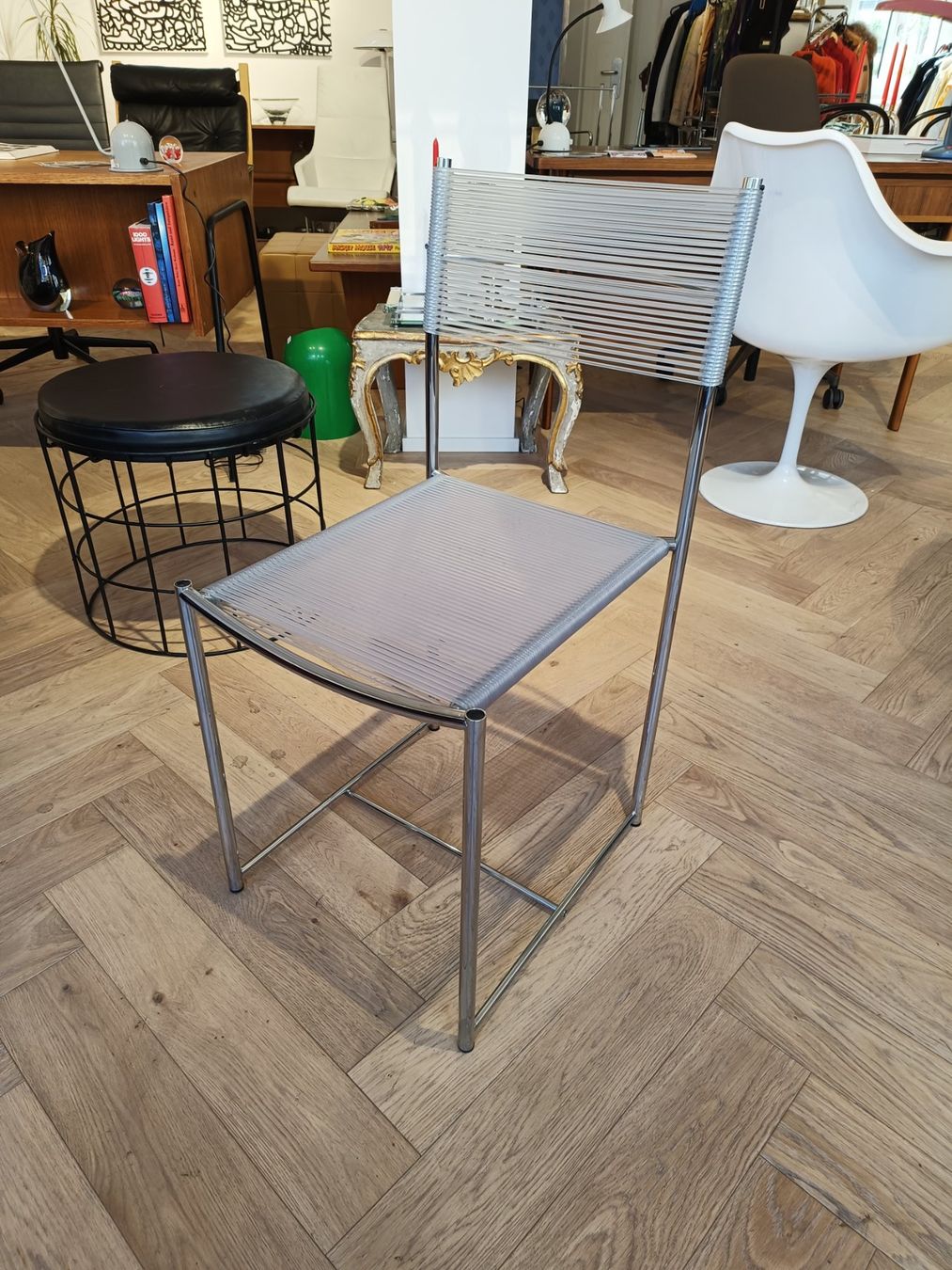 Alias Stühle: 3er set Spaghetti chair Alias silber und transparent – Gebraucht aus Zürich von style-and-design.zh 1