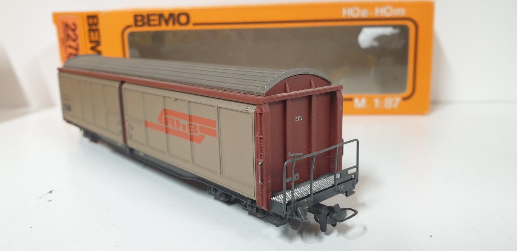 Bemo Modellini di ferrovie: Bemo RhB Schiebewandwagen – Usato da Geroldswil venduto da TopTrain54 5