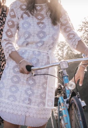 Robe Sandro dentelle blanche, taille 36, parfait été!
