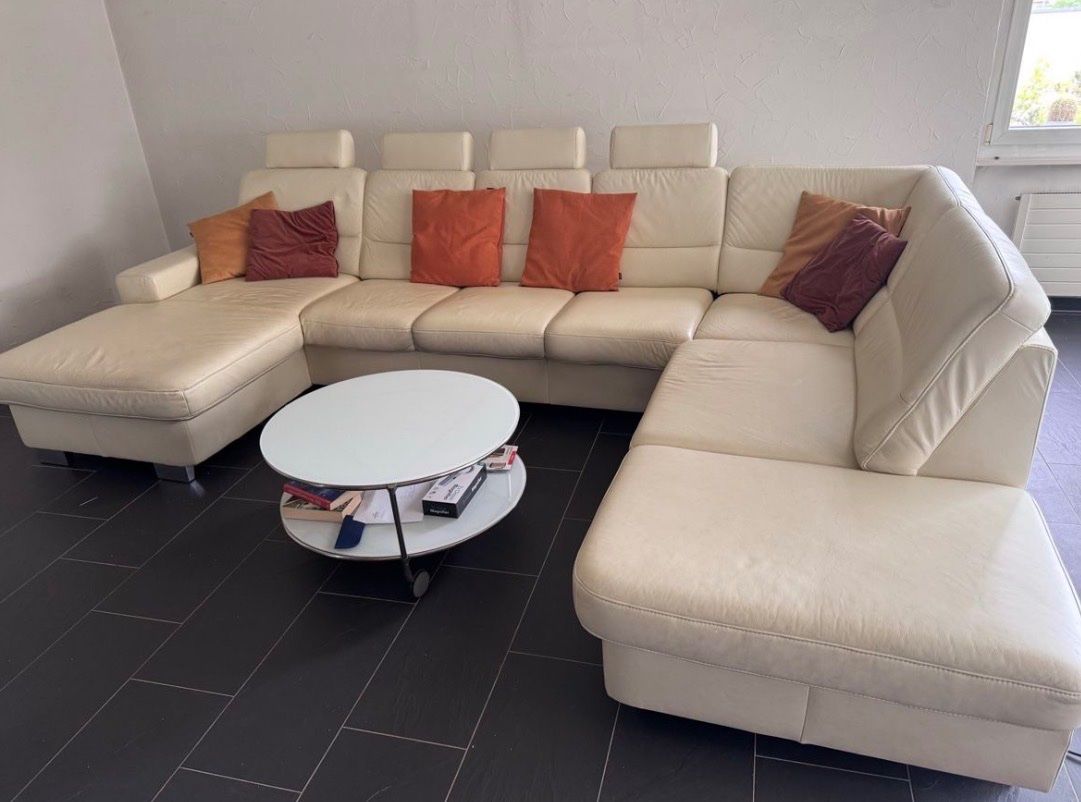 Sofas: Ecksofa Leder beige – Gebraucht aus Wallisellen von MicheleM02 1