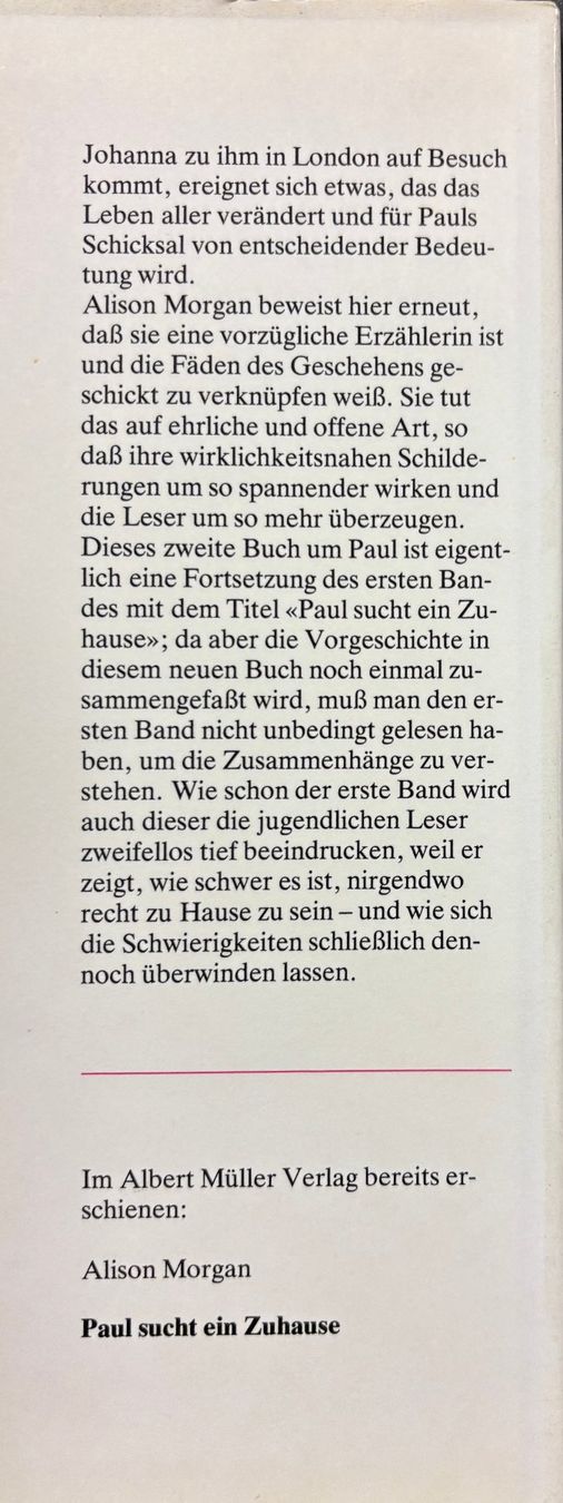 Bücher: Alison Morgan, Paul findet sich zurecht – Neu (gemäss Beschreibung) aus Sarnen von Livres 3