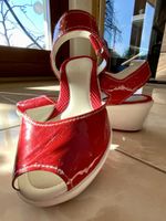 Sommerliche rote Lack Sandalen easy spirit, Gr. 36,neuwertig