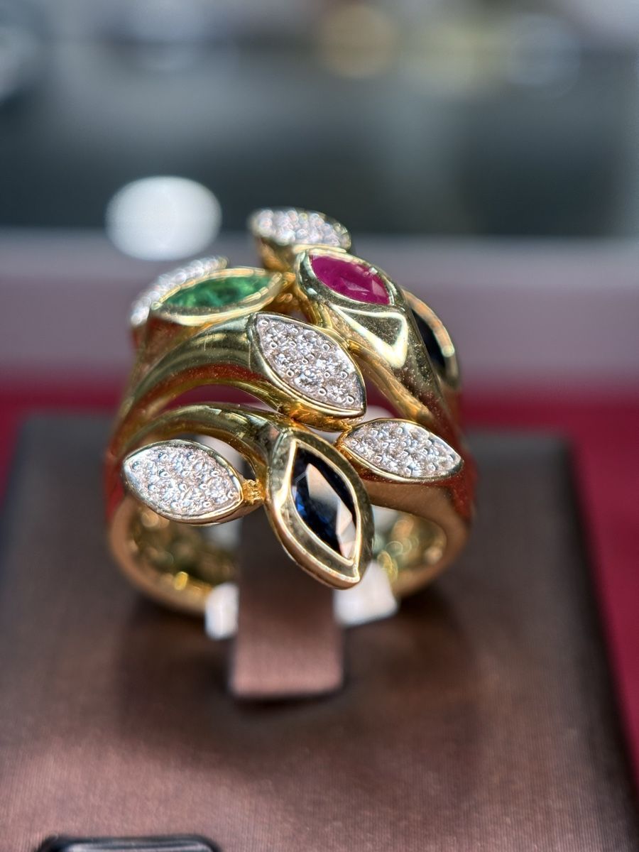 Bagues: Edelstein Ring mit Diamanten – Neuf (Voir description) à Wallisellen par Juwelier_Aurum 3