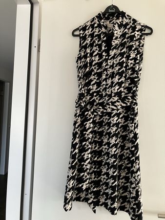 Hobbs black white dress