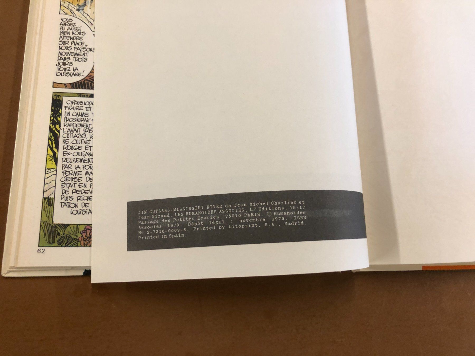 Comics: JIM CUTLASS      °°°° MISSISSIPI RIVER °°°° E.O – Gebraucht aus Avenches von WEBHobby 2