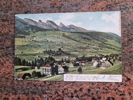 Alte Ansichtskarte Wildhaus, Blick auf die Churfirsten