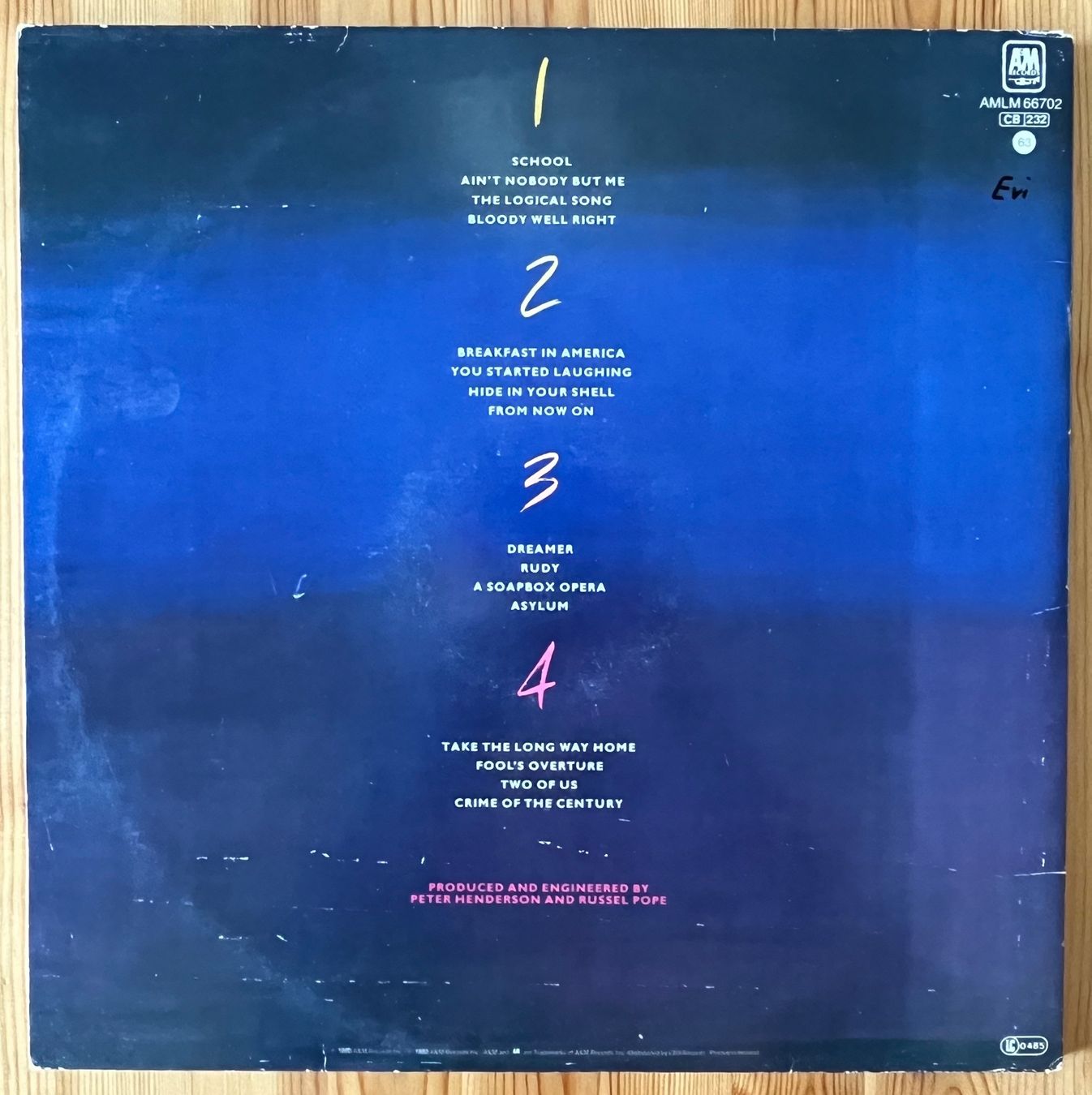 Dischi in vinile: Supertramp - Paris - LP 12" – Usato da Zürich venduto da Gurkis 2