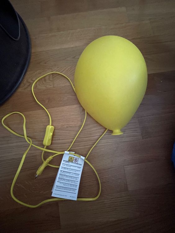 Vintage Ikea Lampe Drömminge Lampe ballon pour le mur en rouge - France