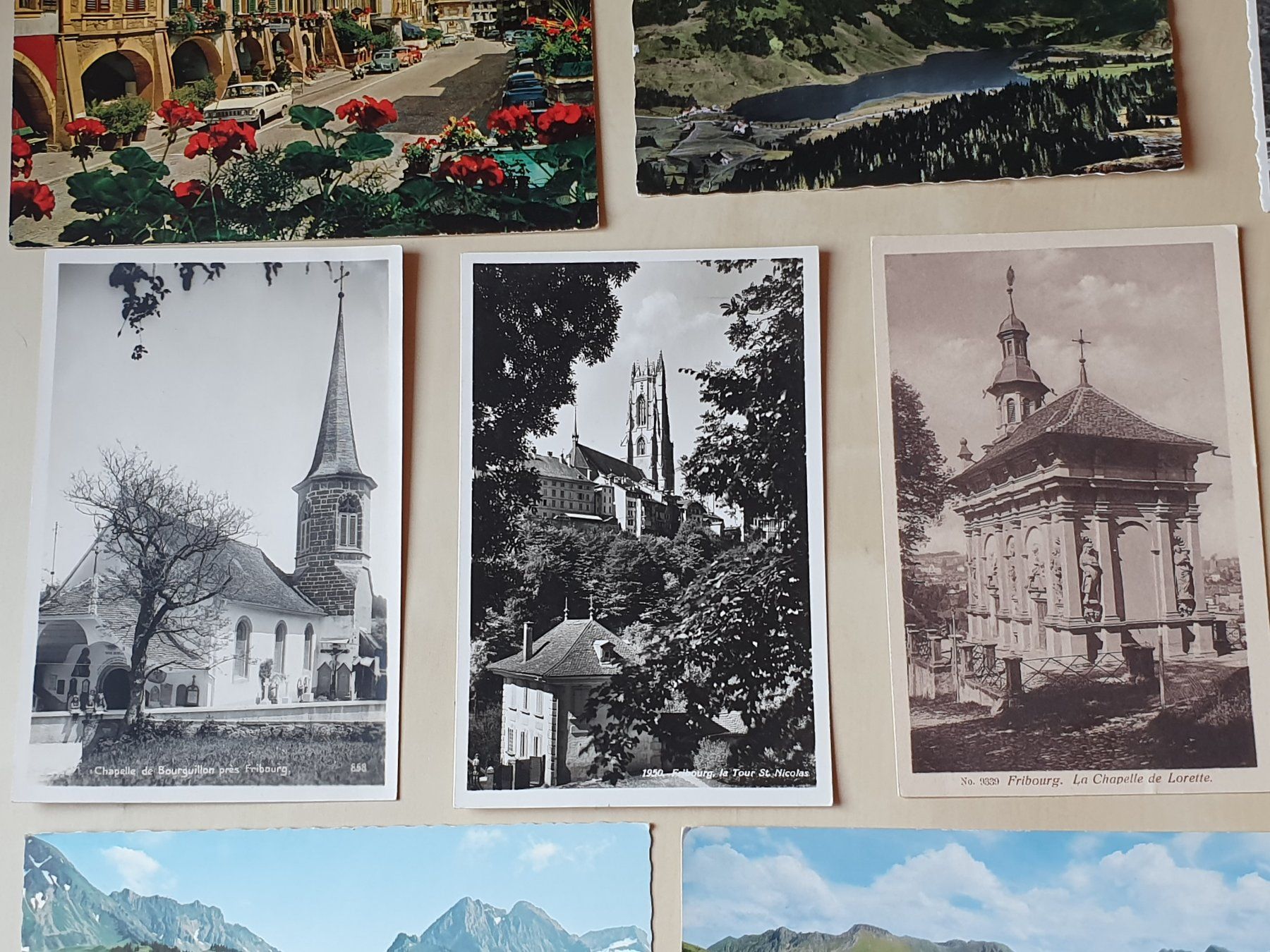 Cartoline postali: 13 x Karten Fribourg ab 1934 – Usato da Stansstad venduto da collectorsshop 2