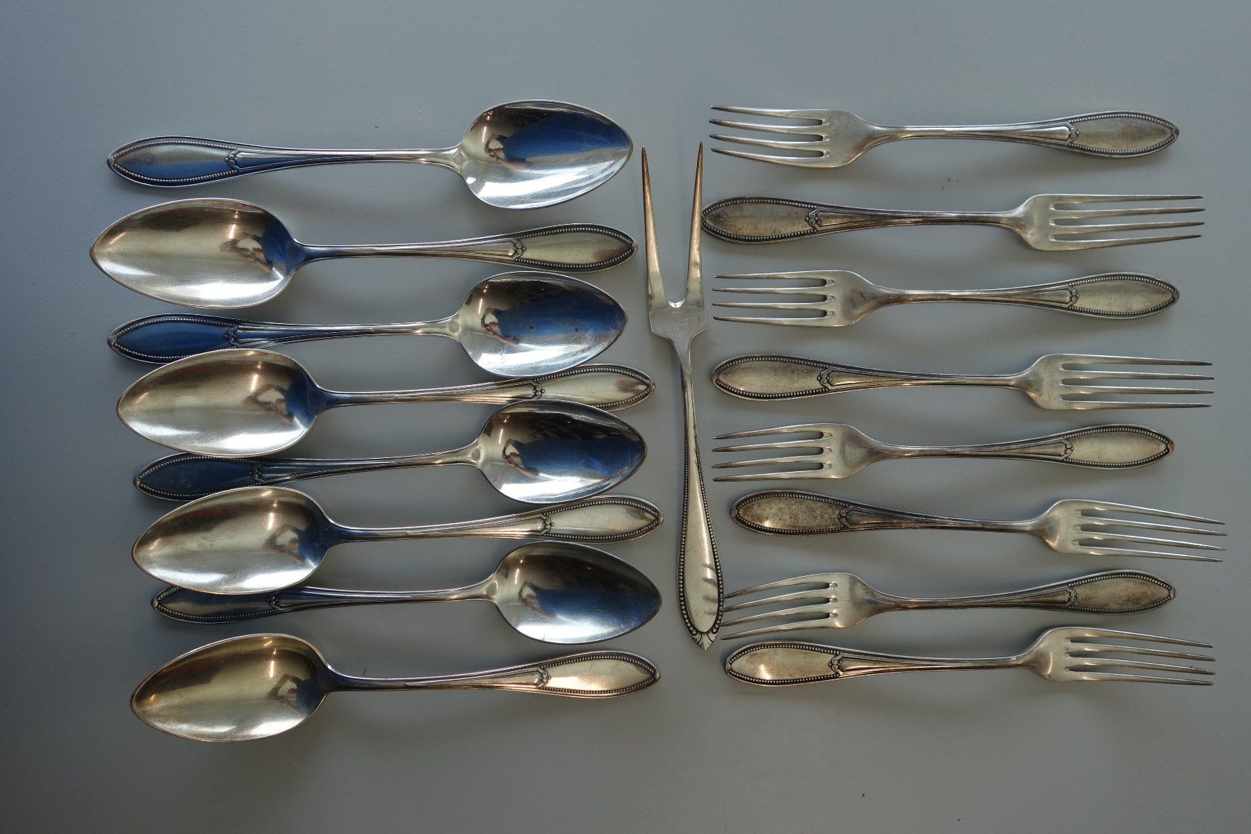 Set di posate: Vintage Besteckset 17-teilig, versilbert – Usato da Basel venduto da bk_brockibasel