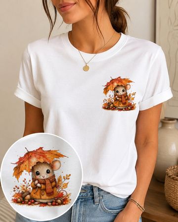 Herbst Baumwolle Damen T-Shirt GR. M NEU