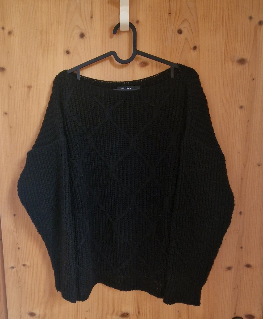 Pulls & Sweat-shirts: Schwarzer Strickpullover, Grösse M – D'occasion à Falera par Fudax