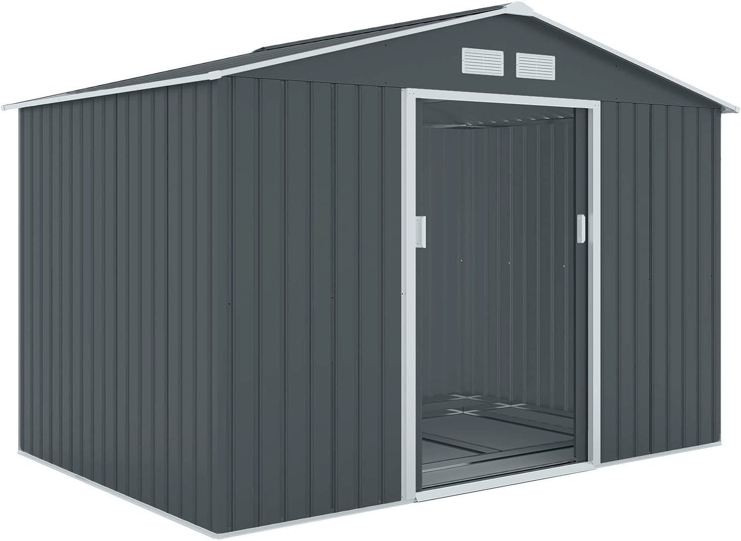 Gartenhäuser & Gewächshäuser: HATTORO S200 Gerätehaus 7,3 m³ Anthrazit – Neu und originalverpackt aus Bottighofen von zaap 4
