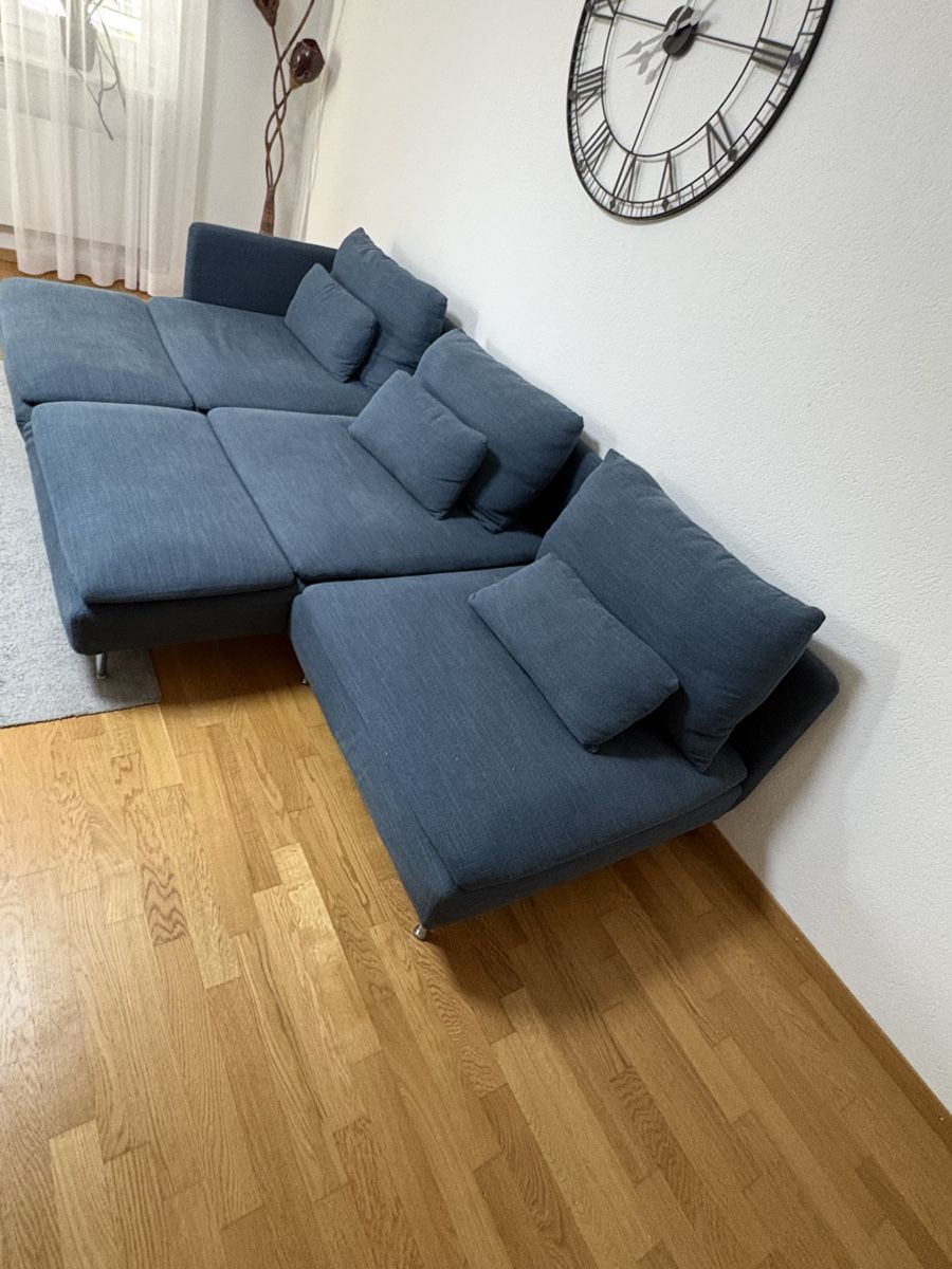 Ikea Divani: Gemütliches Ecksofa in Blau-Grau  – Nuovo (secondo la descrizione) da Windisch venduto da TorstenKuendig 1
