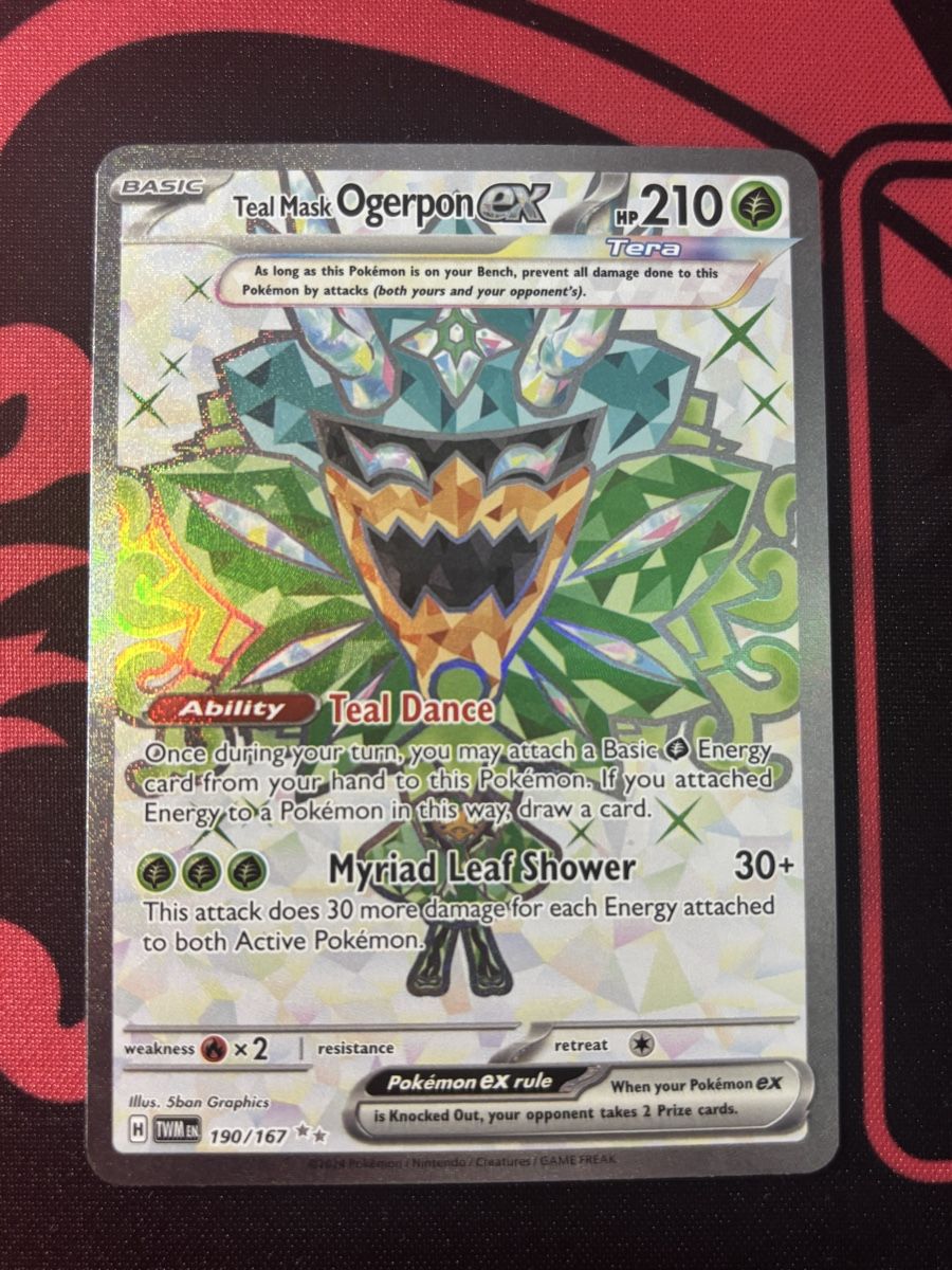 Pokémon Sammelbilder & Trading cards: Teal mask Ogerpon ex #190 – Gebraucht aus Oberrohrdorf von HOLO_LEGENDS