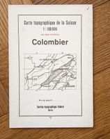 Topographische Karte Colombier 1937