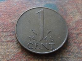PAYS-BAS  Nederland  1  Cent  1948