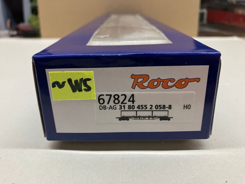 Roco 67824 Containertragwagen Sgnss der DB-AG, H0 WS (Gebraucht) in ...