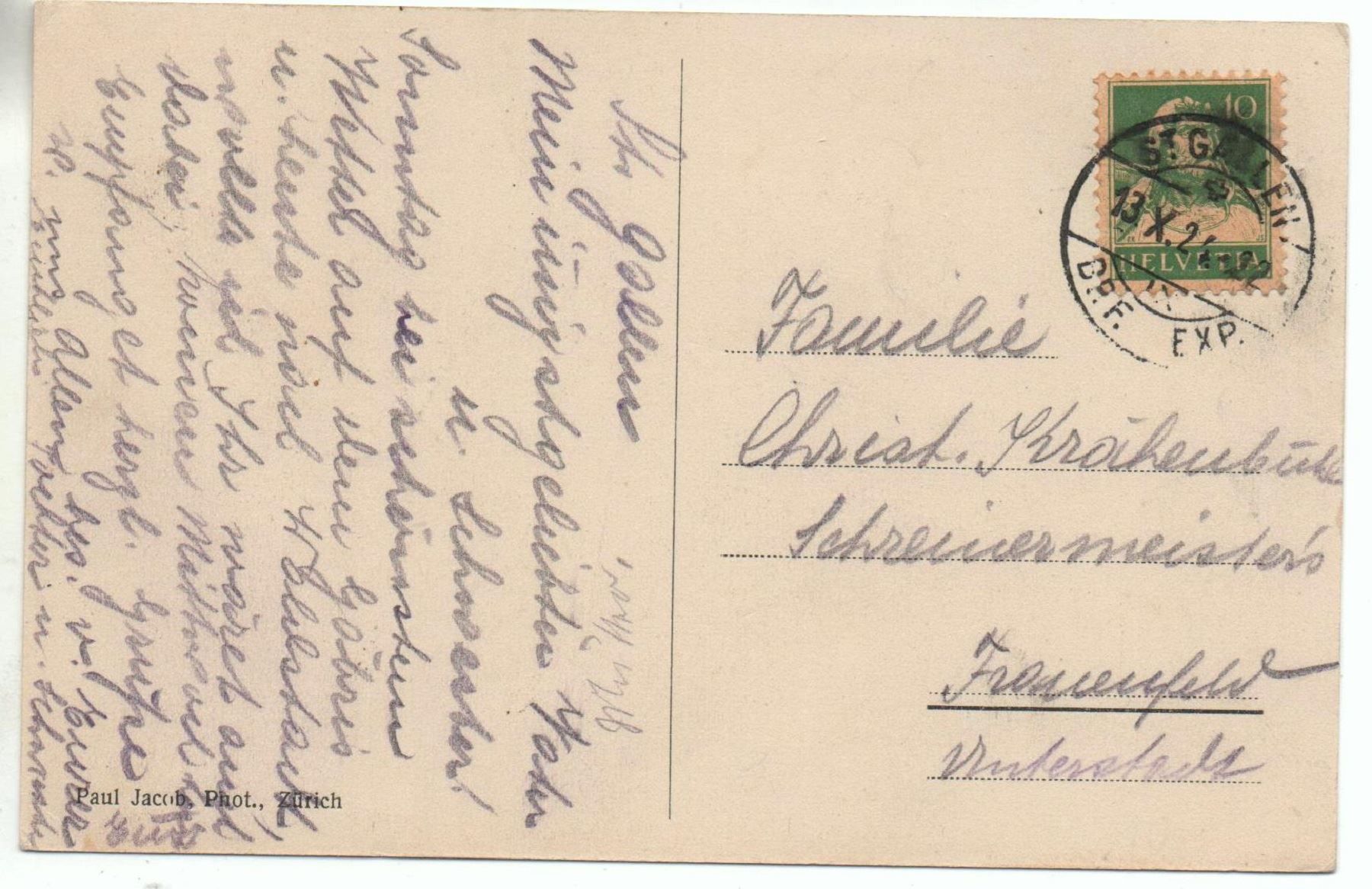 Cartoline postali: ST. GALLEN Marthaheim – Usato da Jona venduto da philajona 1