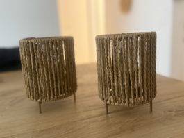 Boho Deko Tischlampen Seil Lampenschirme