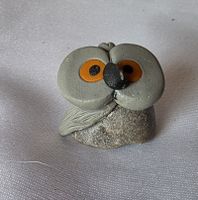Eule Figur Naturstein Handgemacht miniatur