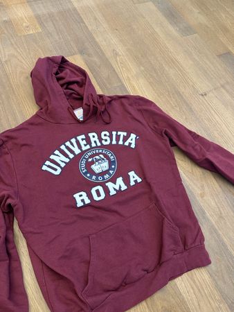 Herbstlicher Kapuzenpullover Universität Rom Gr. M