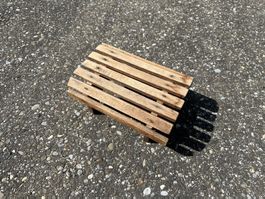 antiker Holz Fuss Schemel / Hocker