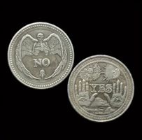 Münze „Yes/No“ – Sammlermünze & Geschenkidee (25 mm)