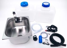 12V Camping Spüle Bausatz + 10L Kanister