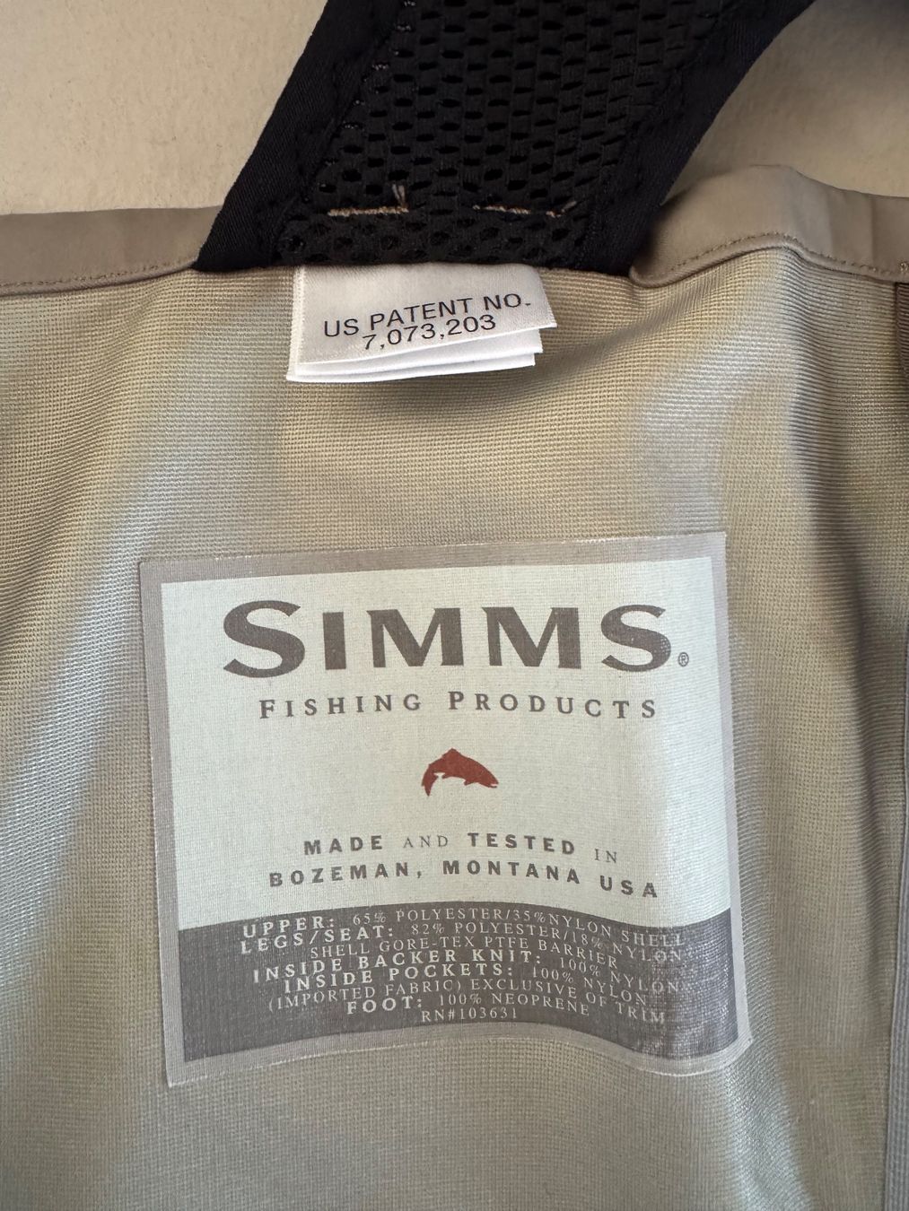 Pantaloni: SIMMS G4 WATHOSE GRÖSSE MK, INKL. WATGURT – Usato da Oberentfelden venduto da May03 4
