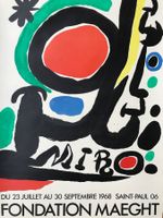 Plakat MIRO Fondation Maeght Saint-Paul Original 1968