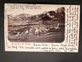 Postkarte St. Gallen Österreich 1900 (P134)