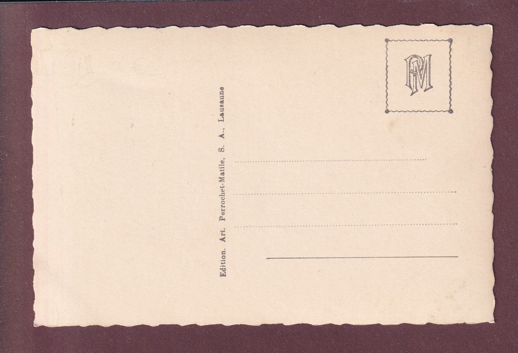 Cartoline postali: LAUSANNE - Vue partielle – Usato da Pully venduto da nicecards 1