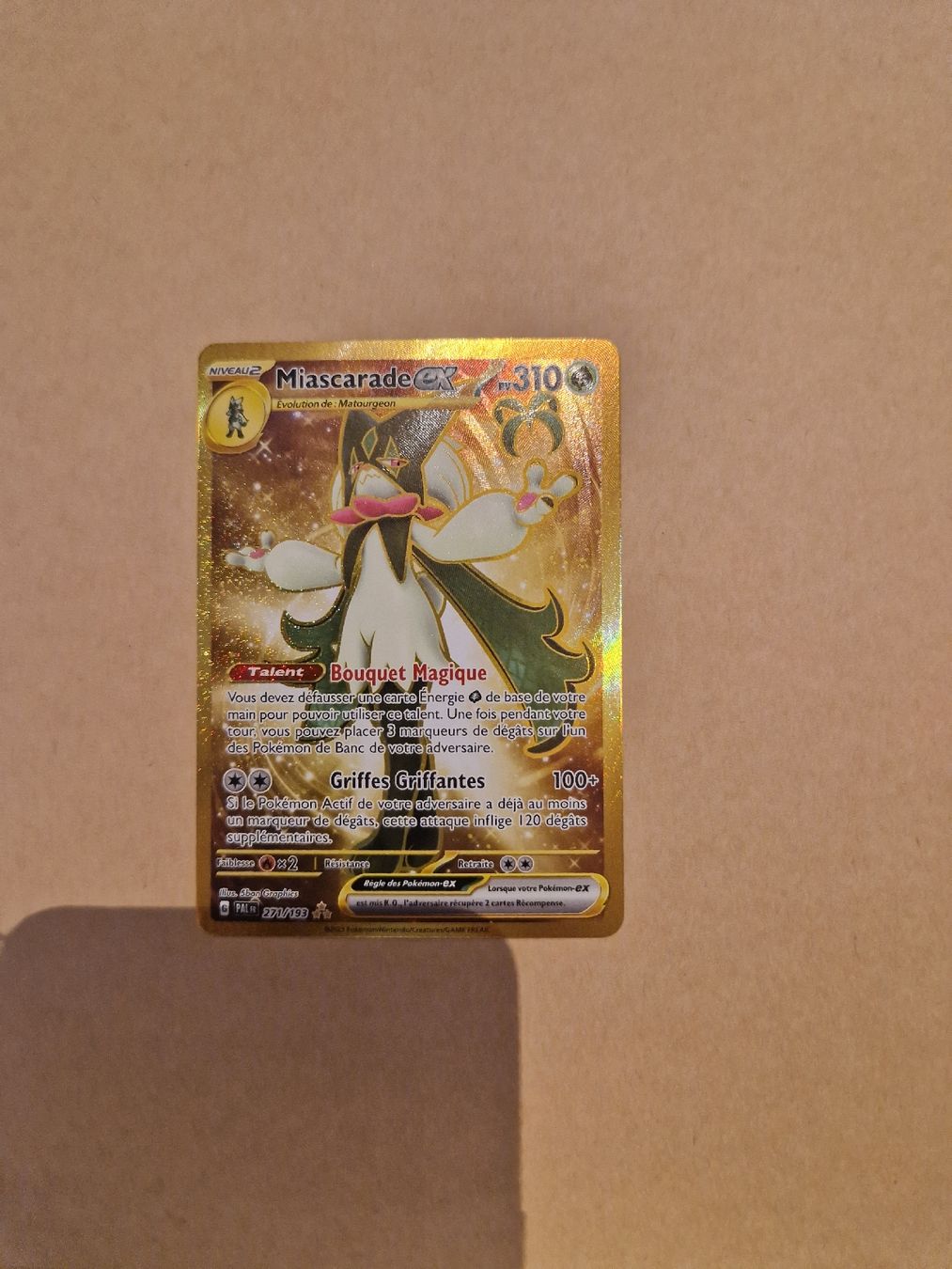 Pokémon Carte collezionabili: Miascarade Ex Gold – Nuovo e nell'imballaggio originale da Les Acacias venduto da S.Vieira