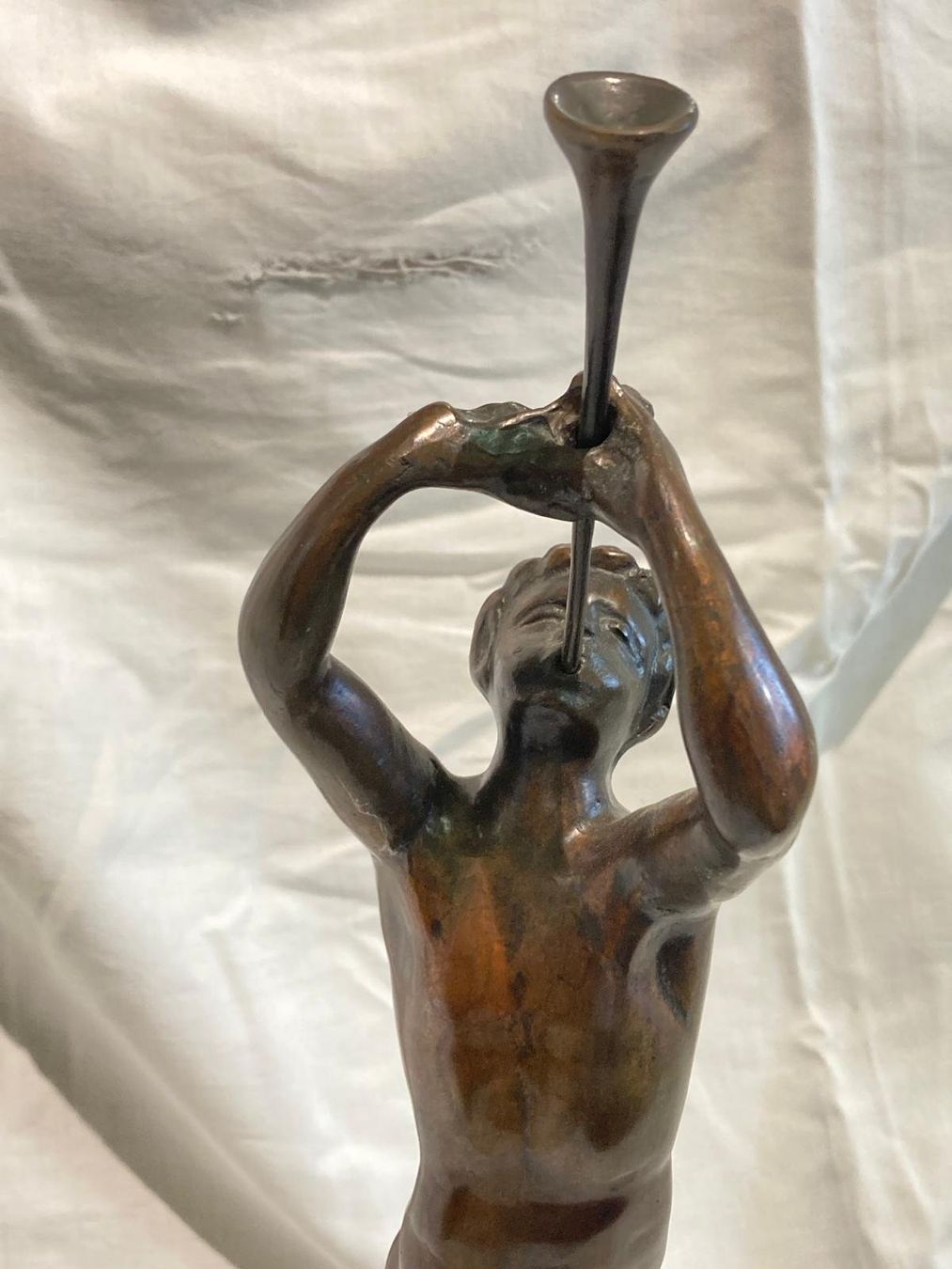 Sculture & Statue: Bronze figurale Skulptur "Flötenspieler" – Usato da Niederhelfenschwil venduto da Chleeblatt1938 3