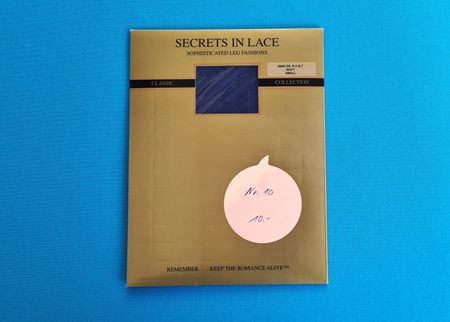 Nylonstrümpfe Secrets in Lance Gr. Small Blau