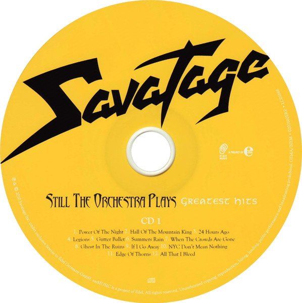 CD: Savatage – Still The Orchestra Plays 2CD – Usato da Gingins venduto da Demonseed 2