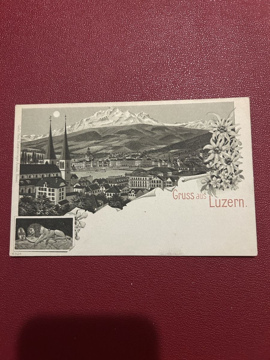Ansichtskarten: Gruss aus Luzern  – Gebraucht aus Breganzona von Milesbo