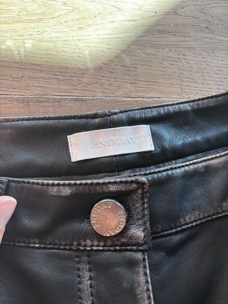 Hosen: Short 2ndday en cuir noir, taille 38 – Neu (gemäss Beschreibung) aus Bulle von nathydaenzer 4