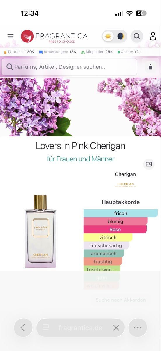 Parfum & Eau de Toilette: Cherigan Lovers in Pink Extrait ,2 ml – Gebraucht aus Sursee von nri_g5z8 1