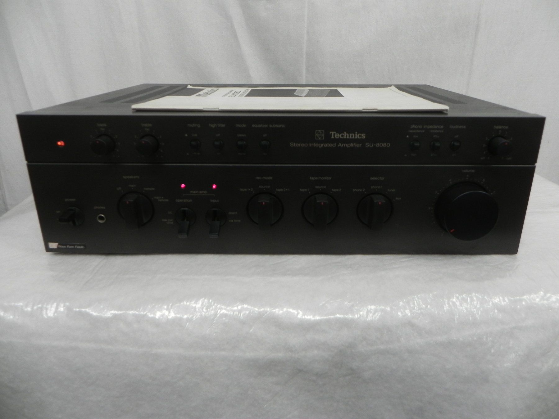 Technics Amplificatori: Technics SU-8080  Verstärker revidiert Total Liquidation – Usato da Basel venduto da Life-Style-Art