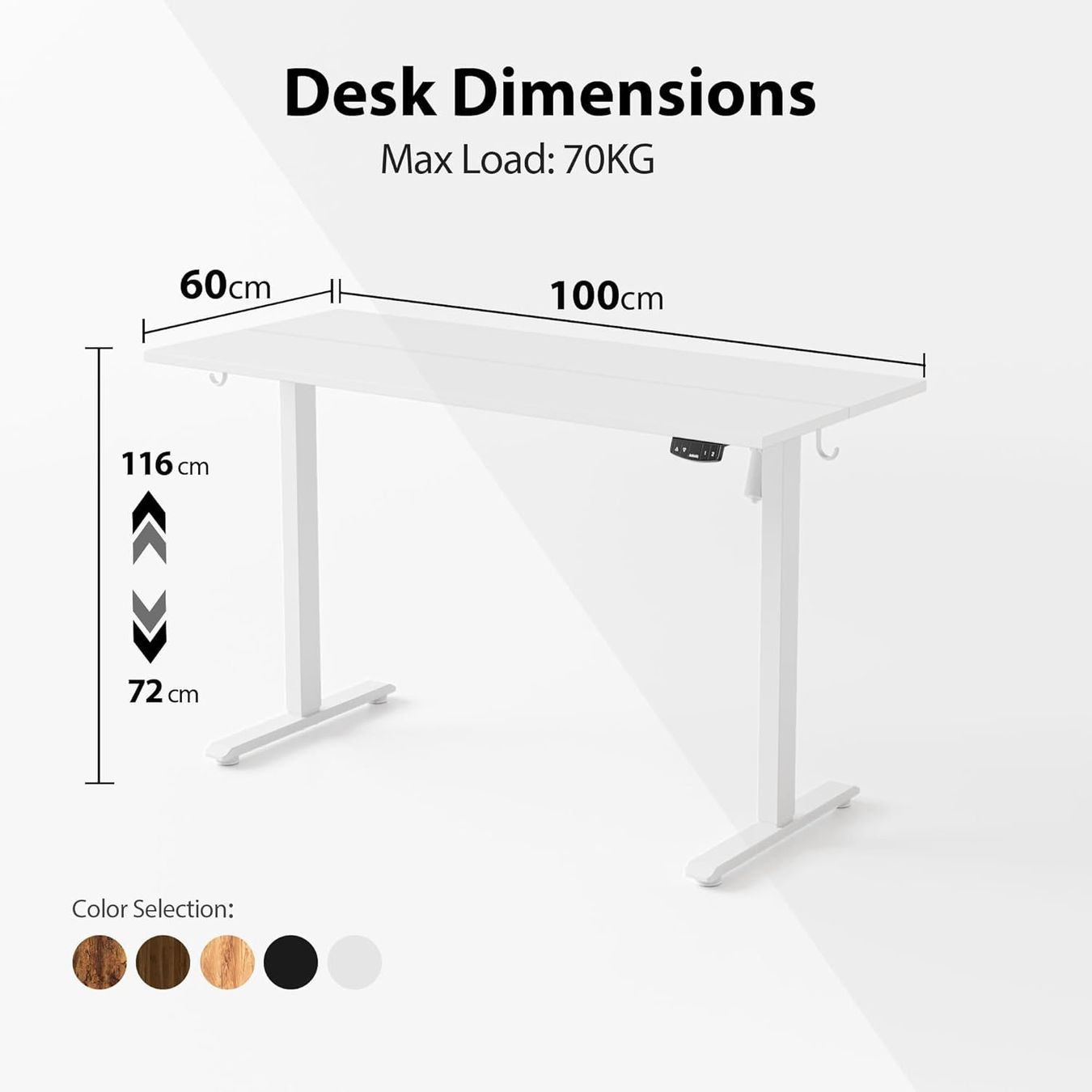 Scrivanie: Computertisch Schreibtisch Höhenverstellbar Ergonomischer – Nuovo e nell'imballaggio originale da Herisau venduto da Serenco 5