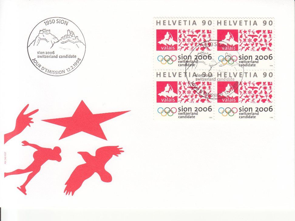Tutti i francobolli: SBK 939 im 4er-Block FDC – Usato da Bürglen TG venduto da StampGraf