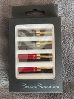Blackout Rhodium 4er-Set Bananenstecker universell vergoldet